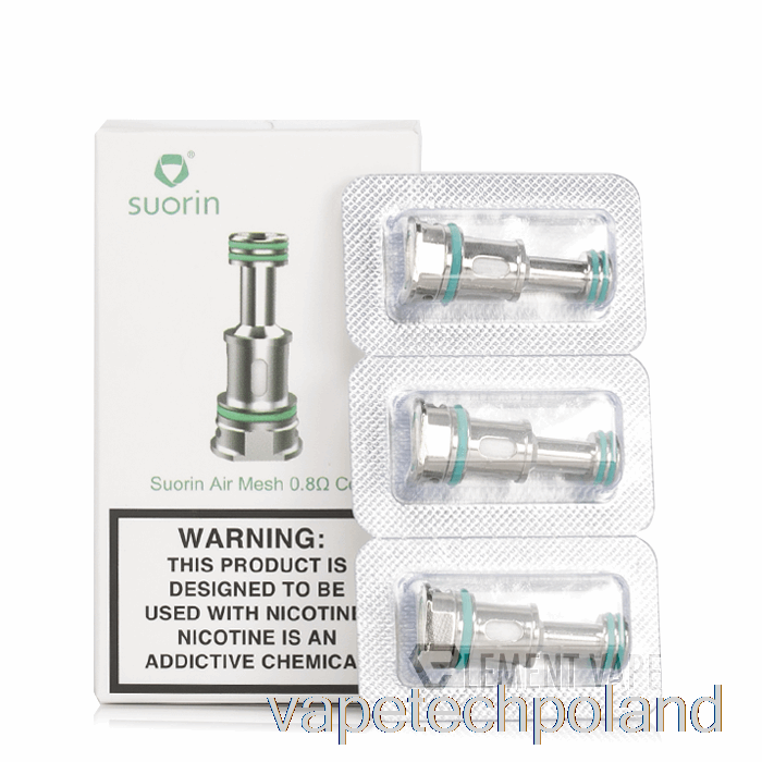 Vape Tech Poland Suorin Air Mod Cewki Zamienne 0,8ohm Cewki Siatkowe